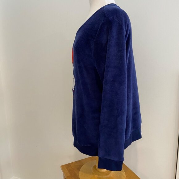 Disney Minnie Mouse Navy Blue Fleece plush Pullover Sweatshirt Daydreamer Graphi - Picture 5 of 14